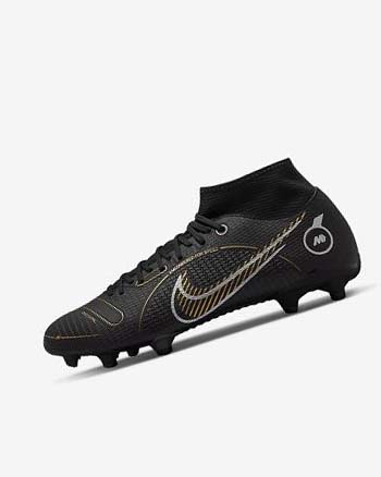 Nike Mercurial Superfly 8 Academy MG Fotballsko Dame Svarte Metal Sølv Grå Metal Gull | NO2996