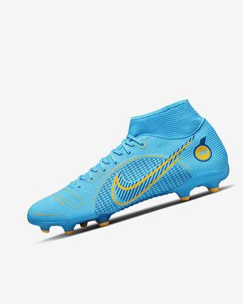 Nike Mercurial Superfly 8 Academy MG Fotballsko Dame Blå Oransje | NO4632