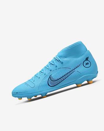 Nike Mercurial Superfly 8 Club MG Fotballsko Herre Blå Oransje | NO4827