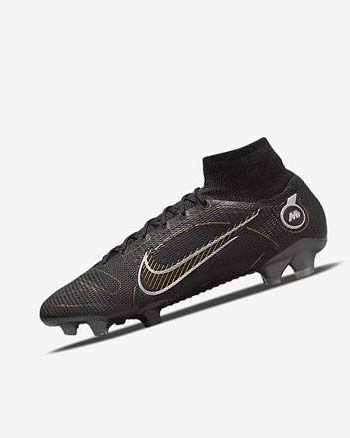 Nike Mercurial Superfly 8 Elite FG Fotballsko Herre Svarte Metal Sølv Grå Metal Gull | NO2324