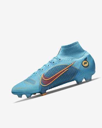 Nike Mercurial Superfly 8 Elite FG Fotballsko Herre Blå Oransje | NO2794