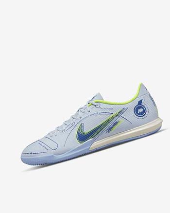 Nike Mercurial Vapor 14 Academy IC Fotballsko Dame Grå Lyse Blå Blå Blå | NO3075