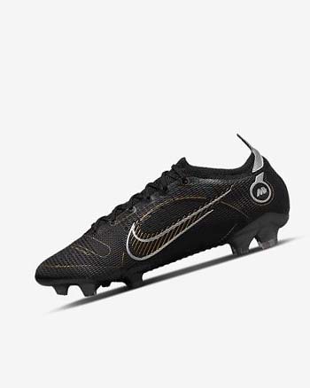 Nike Mercurial Vapor 14 Elite FG Fotballsko Dame Svarte Metal Sølv Grå Metal Gull | NO4934