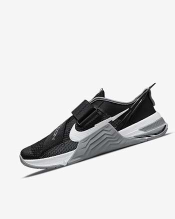 Nike Metcon 7 FlyEase Treningssko Dame Svarte Grå Hvite Platina | NO2856