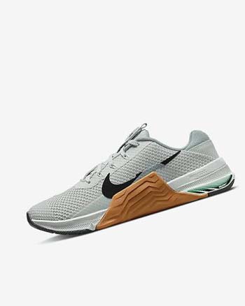 Nike Metcon 7 Treningssko Dame Lyse Sølv Olivengrønne Svarte | NO5497