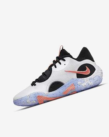 Nike PG 6 Basketsko Herre Hvite Svarte Blå Rød | NO5225