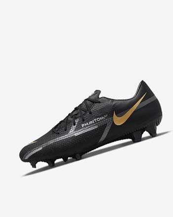 Nike Phantom GT2 Academy MG Fotballsko Dame Svarte Metal Gull Mørke Grå Metal Mørke Grå | NO5393