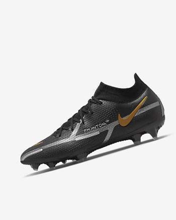 Nike Phantom GT2 Dynamic Fit Elite FG Fotballsko Herre Svarte Metal Gull Metal Sølv Metal Mørke Grå | NO2937