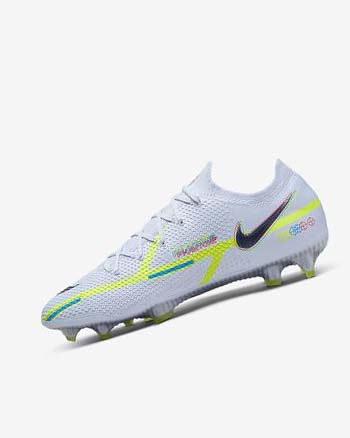 Nike Phantom GT2 Elite FG Fotballsko Dame Grå Lyse Blå Blå | NO5315