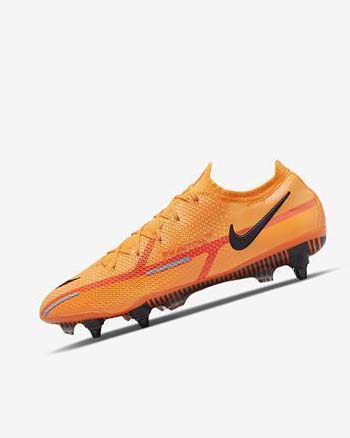 Nike Phantom GT2 Elite SG-Pro AC Fotballsko Herre Oransje Oransje Lyse Rød Svarte | NO4877