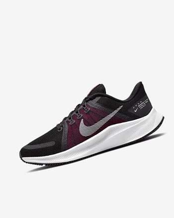 Nike Quest 4 Løpesko Vei Dame Svarte Rosa Mørke Grå Hvite | NO5168