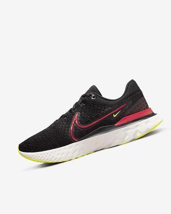 Nike React Infinity Run Flyknit 3 Løpesko Vei Herre Svarte Rød Rød | NO2546