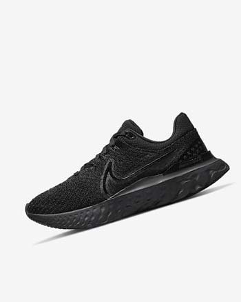 Nike React Infinity Run Flyknit 3 Løpesko Vei Dame Svarte Svarte | NO5331