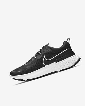 Nike React Miler 2 Løpesko Vei Herre Svarte Grå Hvite | NO4501