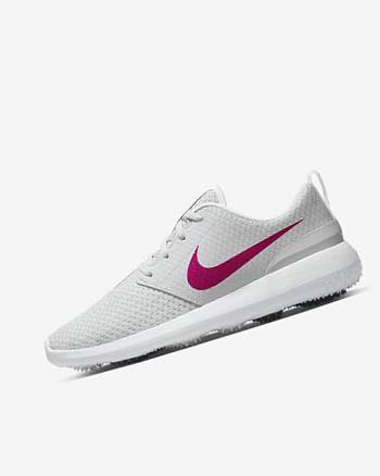 Nike Roshe G Golfsko Dame Hvite Svarte Rosa | NO2550