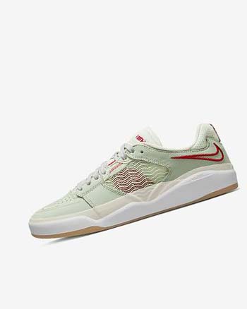 Nike SB Ishod Wair Premium Skatesko Dame Grønn Lyse Beige Rød | NO5598