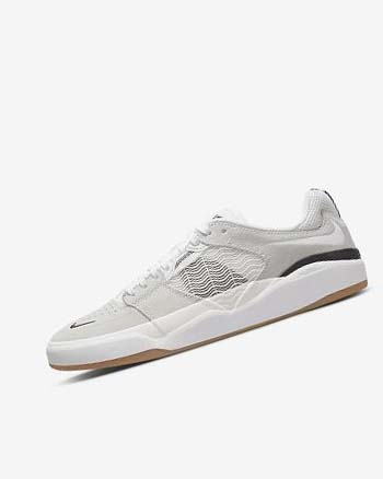 Nike SB Ishod Wair Skatesko Herre Hvite Hvite Svarte Hvite | NO2729