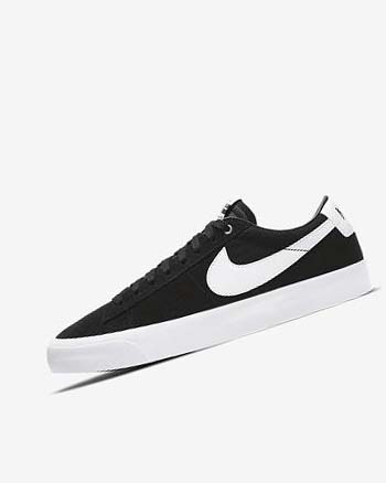 Nike SB Zoom Blazer Low Pro GT Skatesko Dame Svarte Svarte Lyse Brune Hvite | NO3176