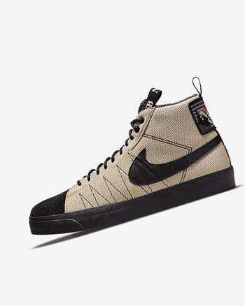 Nike SB Zoom Blazer Mid PRM Skatesko Dame Oransje Svarte | NO2879