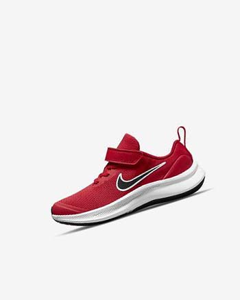 Nike Star Runner 3 Løpesko Gutt Rød Rød Hvite Svarte | NO5428