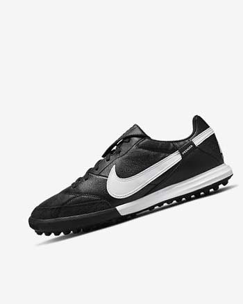 Nike The Premier 3 TF Fotballsko Dame Svarte Hvite | NO2247