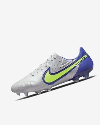 Nike Tiempo Legend 9 Elite FG Fotballsko Dame Grå Blå | NO2463