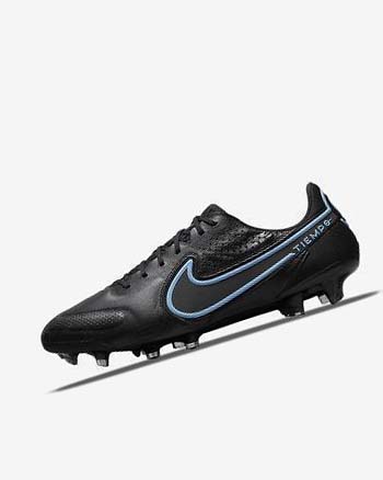 Nike Tiempo Legend 9 Elite FG Fotballsko Herre Svarte Grå Svarte | NO2637