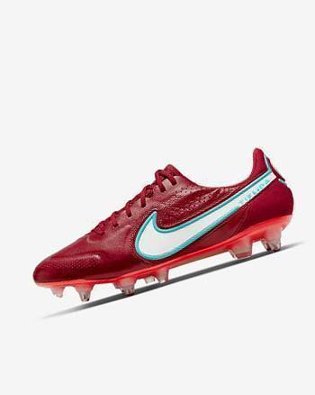 Nike Tiempo Legend 9 Elite SG-Pro AC Fotballsko Herre Rød Lyse Rød Hvite | NO3279