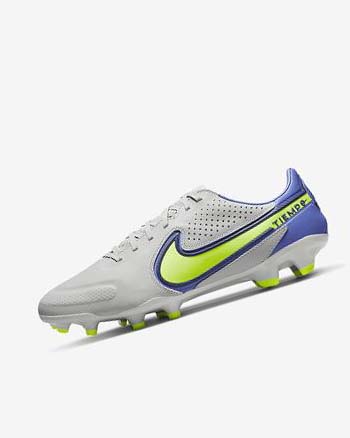 Nike Tiempo Legend 9 Pro FG Fotballsko Dame Grå Blå | NO4861