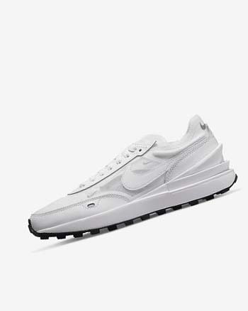 Nike Waffle One Joggesko Dame Hvite Svarte Hvite | NO1212