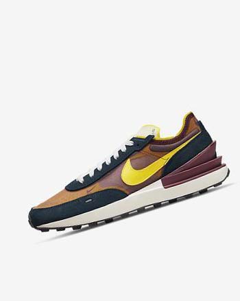 Nike Waffle One SE Joggesko Herre Marineblå Hvite Gul | NO5217