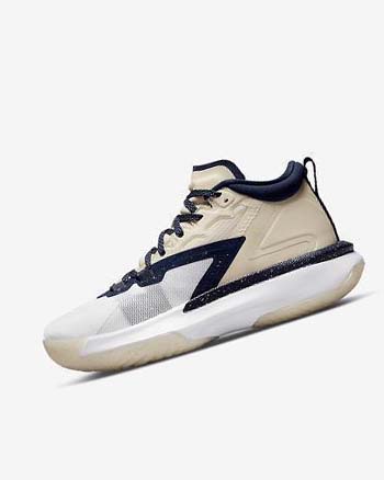 Nike Zion 1 Basketsko Herre Khaki Hvite Marineblå | NO4872