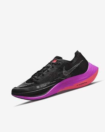 Nike ZoomX Vaporfly Next% 2 Løpesko Vei Herre Svarte Lilla Rød | NO3018