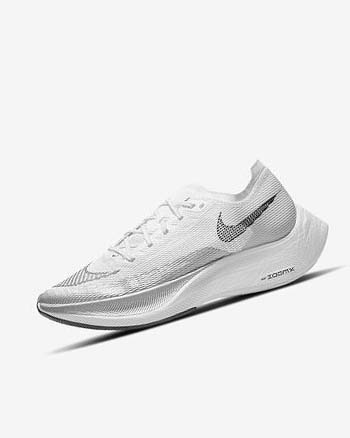 Nike ZoomX Vaporfly Next% 2 Løpesko Vei Dame Hvite Metal Sølv Svarte | NO5489