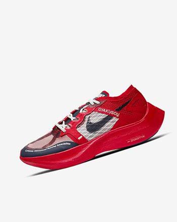 Nike ZoomX Vaporfly Next% x Gyakusou Løpesko Dame Rød Blå | NO2659