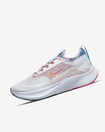 Nike Zoom Fly 4 Løpesko Vei Dame Hvite Lilla Blå Oransje | NO2291