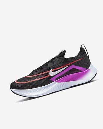 Nike Zoom Fly 4 Løpesko Vei Herre Svarte Lilla Hvite | NO2848