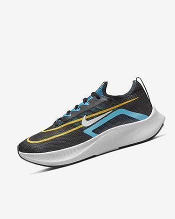 Nike Zoom Fly 4 Løpesko Vei Herre Svarte Blå Hvite | NO5462