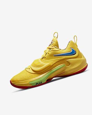 Nike Zoom Freak 3 Basketsko Dame Gul Hvite Rød Svarte | NO5336